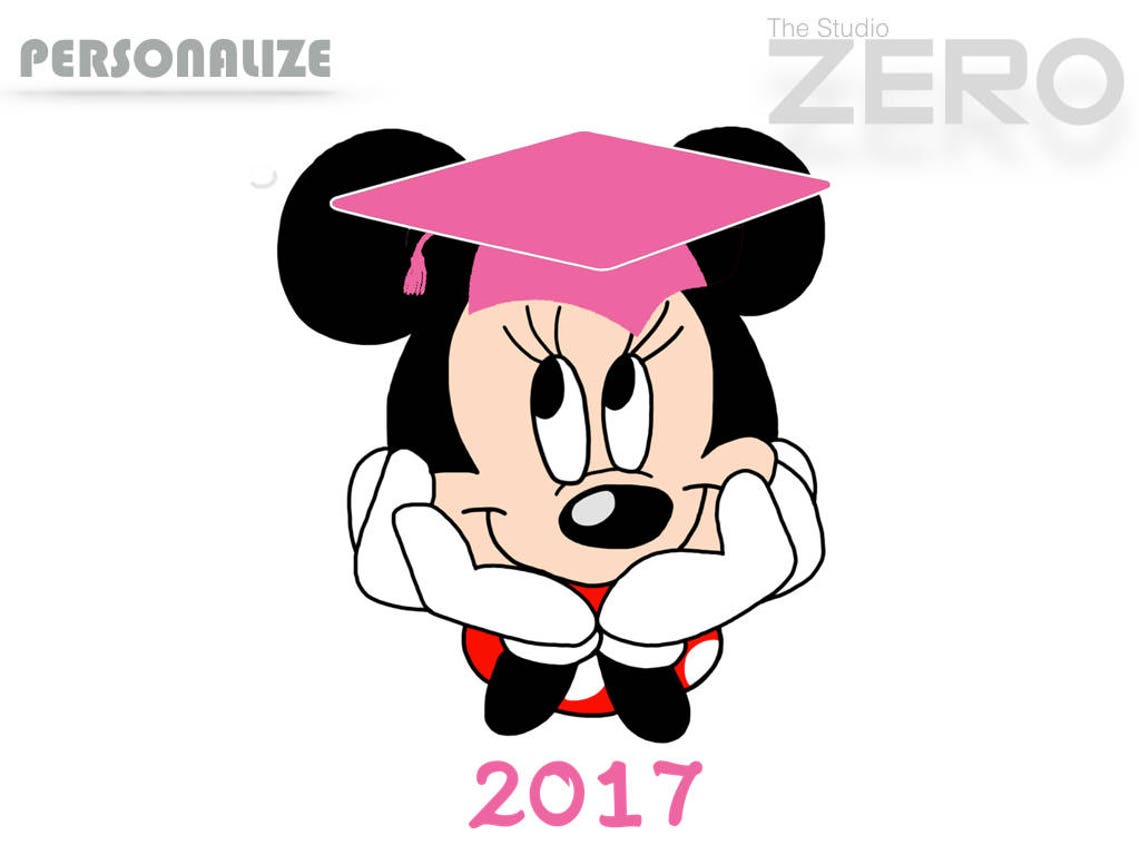 Graduation 2017 Clipart Mickey Head Minnie Clipart | Etsy