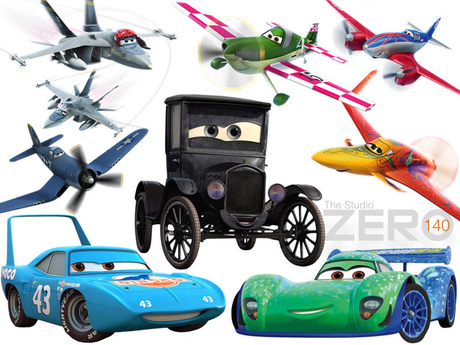 140 Disney Cars N Planes Clipart of 300DPI PNG Instant - Etsy