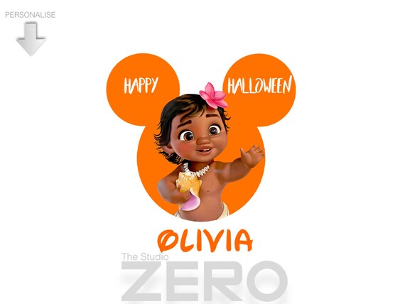 Halloween Moana Baby Personalize Halloween Clipart Moana Etsy