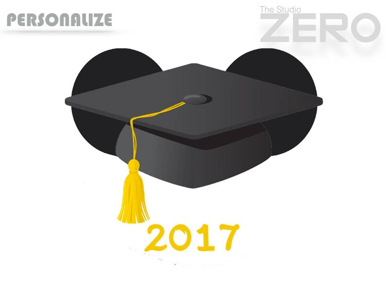 Download Graduation Cap Clipart 2017 Mickey Head ...