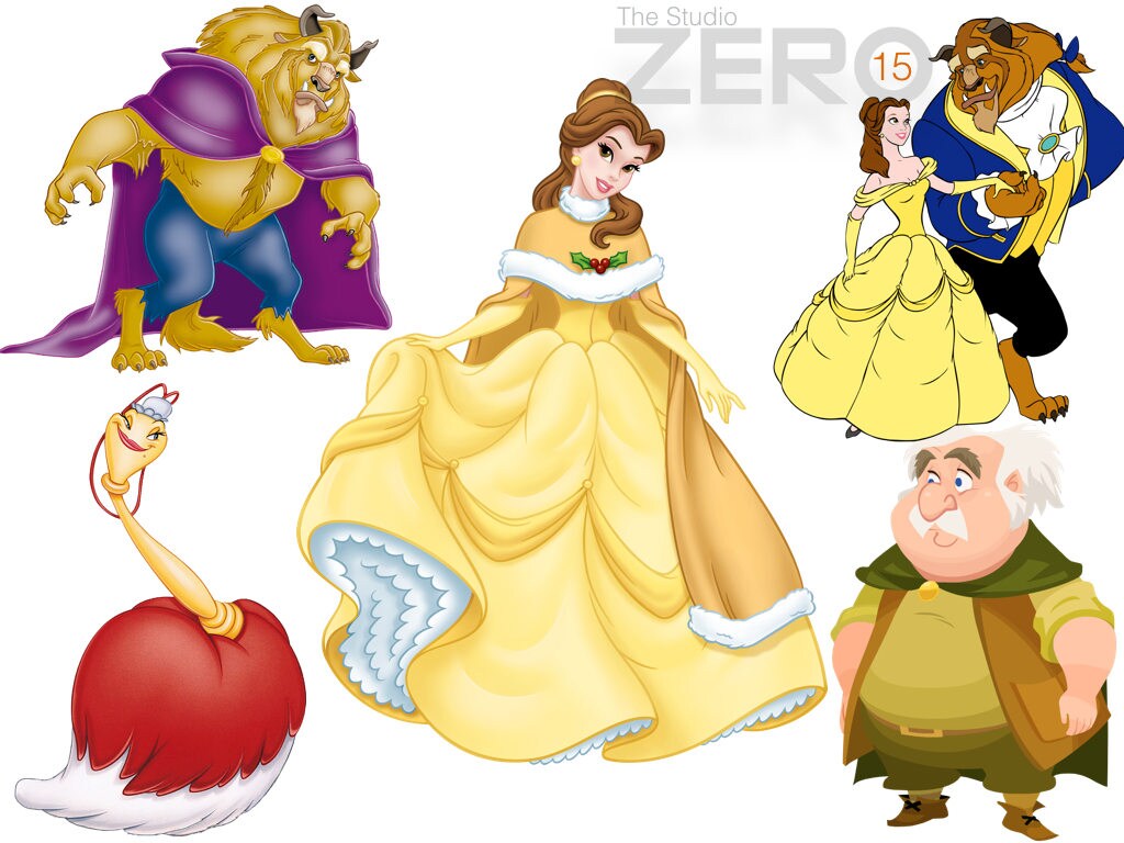 15 Disney Beauty And The Beast Clipart 15 Png 15 Jpeg 15 Etsy