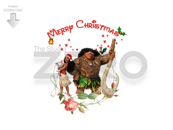 Disney Princess Moana Merry Christmas Digital Clipart Etsy Disney Princess Moana Merry Christmas Digital Clipart Etsy