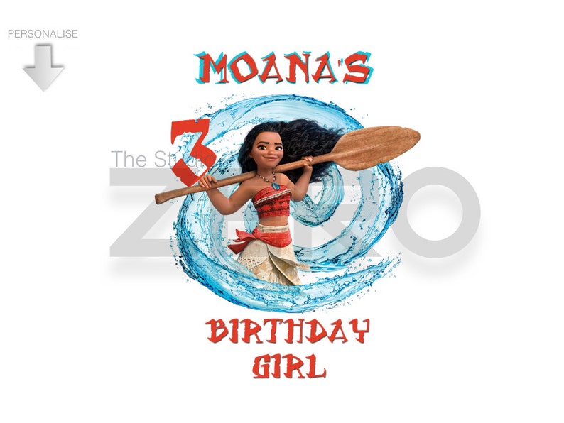 Disney Moana Clipart Birthday Boy Iron On ay Clipart Etsy