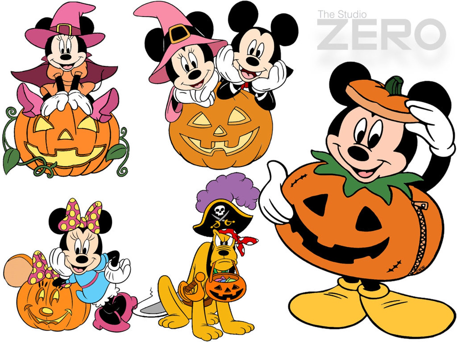 50 Halloween Clipart Disney Halloween Instant Download Etsy