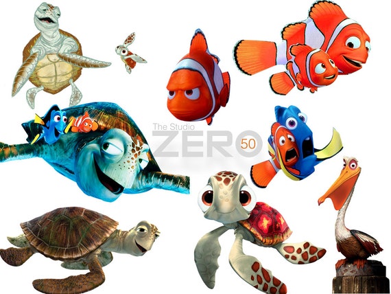 50 Finding Nemo Clipart 300dpi Png Images Instant Download Etsy