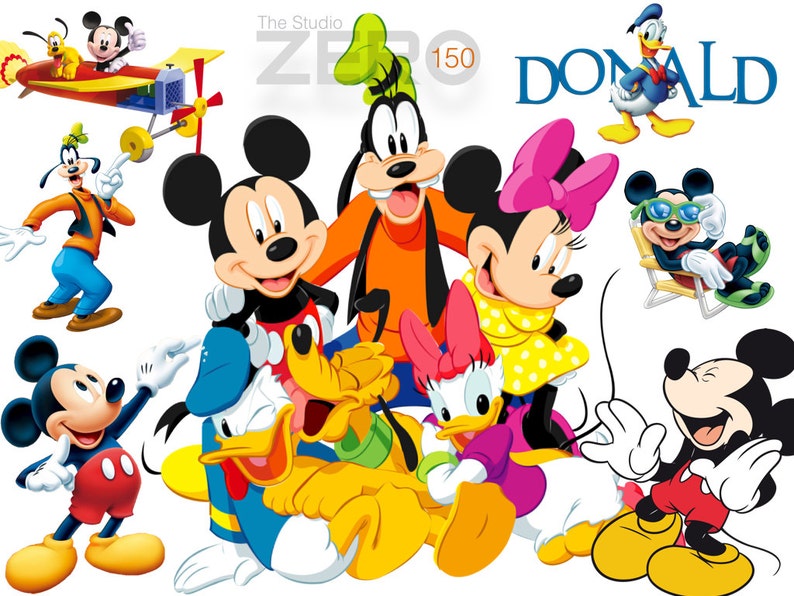 150 Disney Junior Mickey Mouse Club House Clipart 300DPI | Etsy