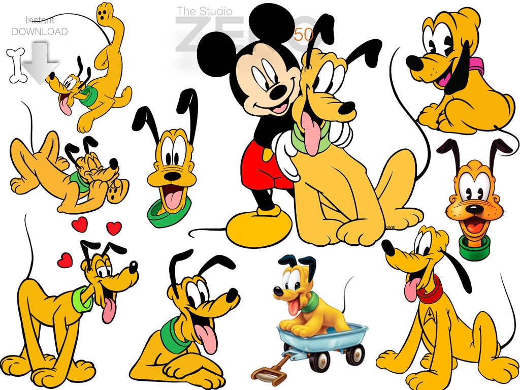 50 Pluto Clipart 300dpi Png Images Instant Download Etsy