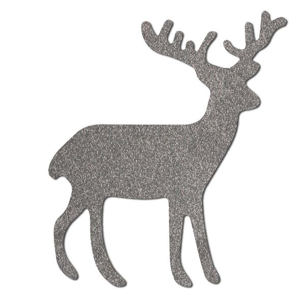reflective iron-non reindeer, moose , iron-on reflective patch for kids clothing, for runners oder cyclists