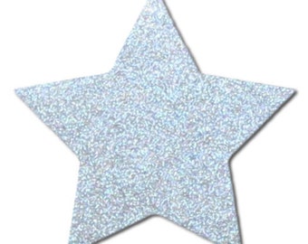 Reflector star for ironing 6.5 x 6.5 cm - reflective ironing image for children's clothing