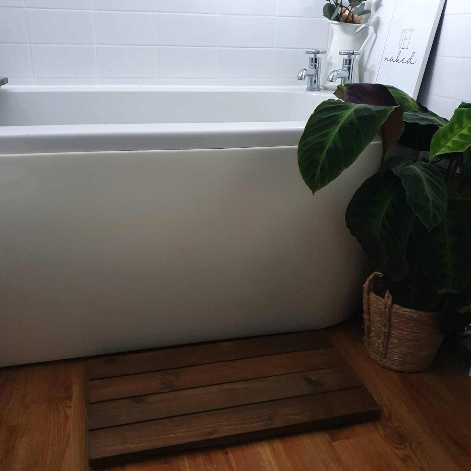 Luxury Handcrafted Wooden Bath Mat Duck Board Wooden Etsy