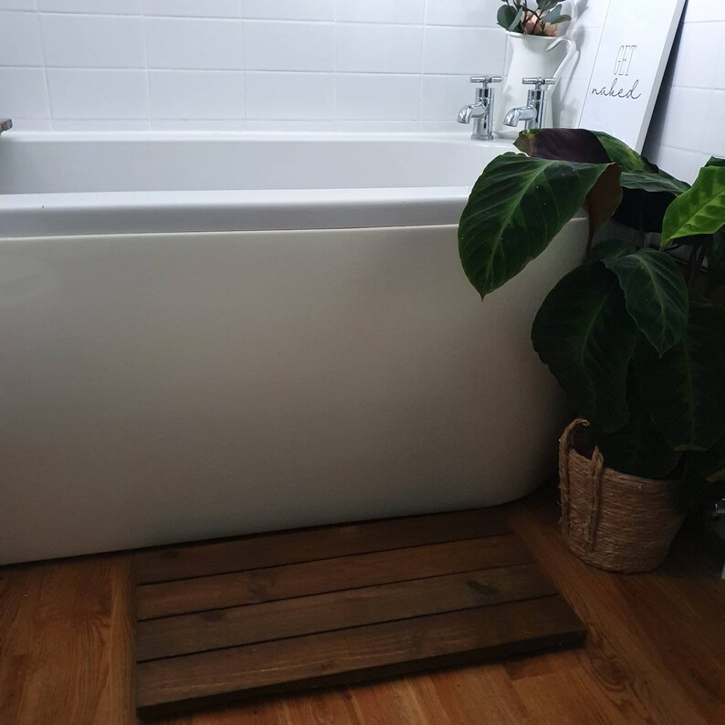 Luxury Handcrafted Wooden Bath Mat Duck Board Wooden Etsy