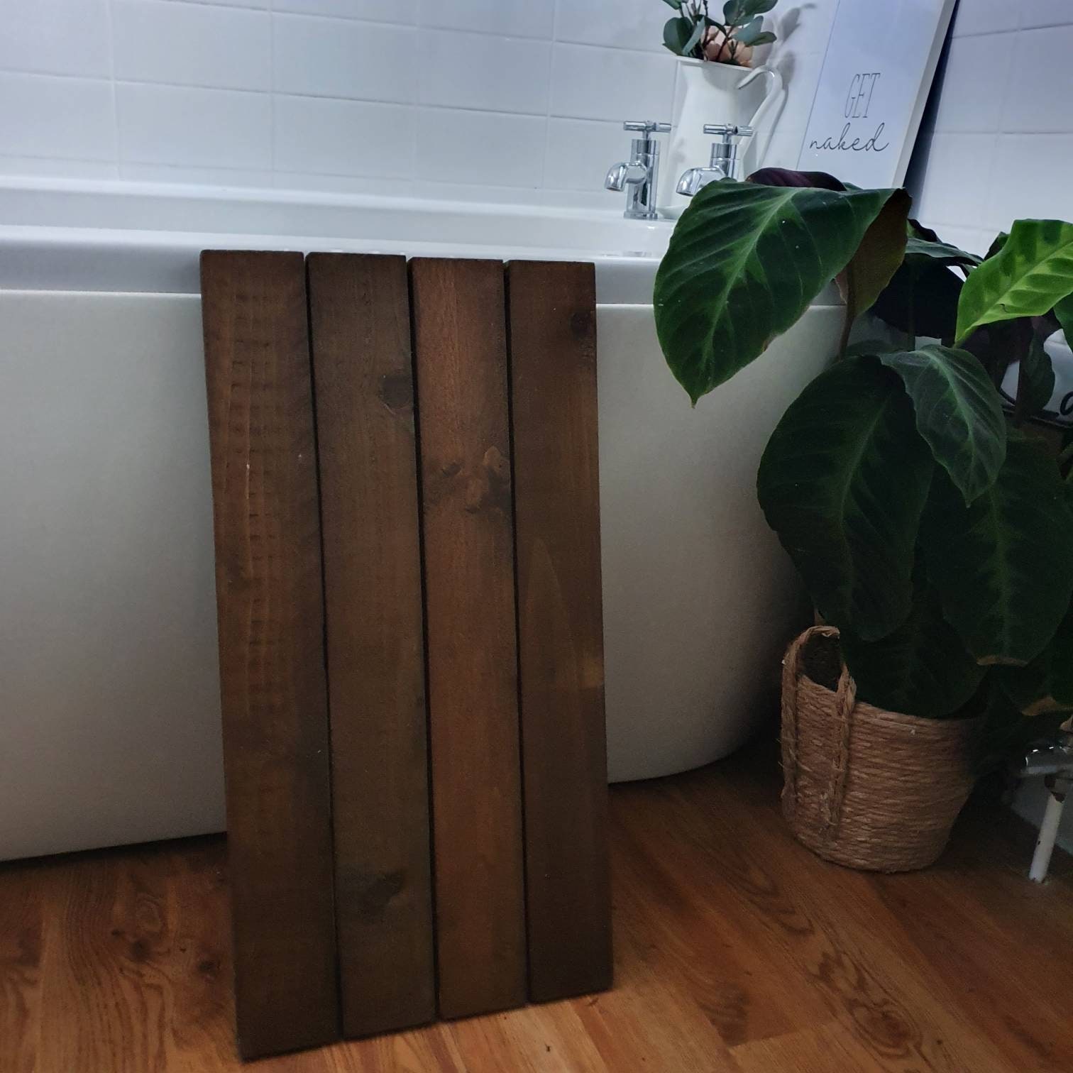 Luxury Handcrafted Wooden Bath Mat Duck Board Wooden Etsy