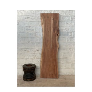 Rustic acacia wood live edge  dining table top, acacia wood coffee table top/ reclaimed wood table tops/ stool tops/ coffee table tops