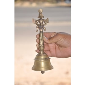 Vintage Garuda Figurine Crafted Brass Handcrafted Solid Temple Bell/Vintage original brass temple bell/Rare brass hand made temple bell.