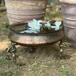 Vintage brass uruli, Kerala uruli water pot
