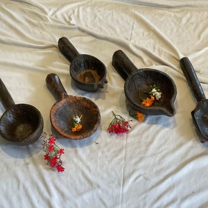 Indian wooden spoon, decorative wooden spoon, handmade wooden spoon, large vintage wooden ghee spoon, wall hanging, set of 5