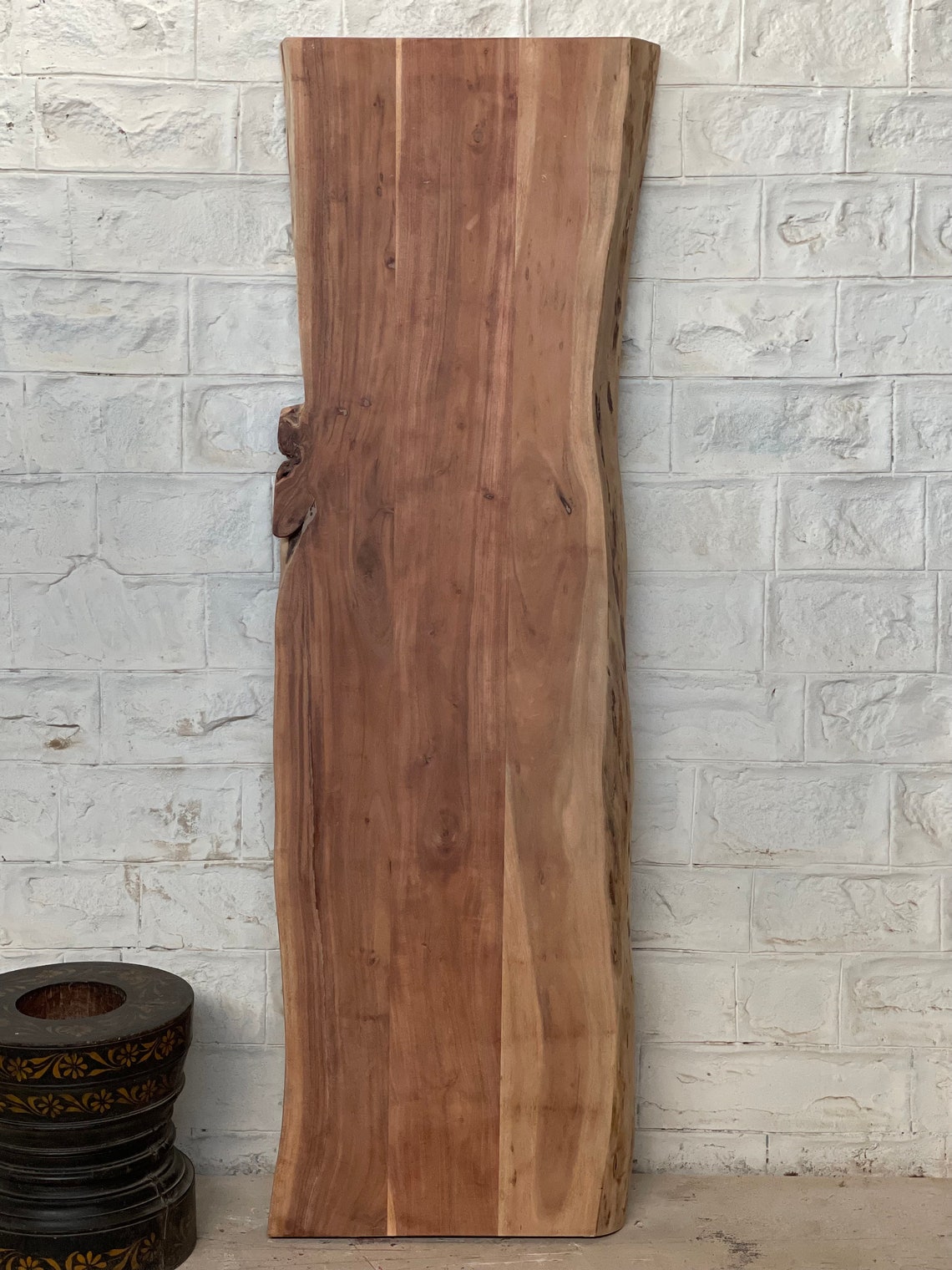 Rustic Acacia Wood Live Edge Dining Table Top, Acacia Wood Coffee Table