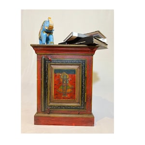 Handbemalter Beistelltisch/ Indischer Beistelltisch/ Indischer Möbeltisch / Indischer Möbelschrank / Wohn- und Wohntisch / Indischer Schrank