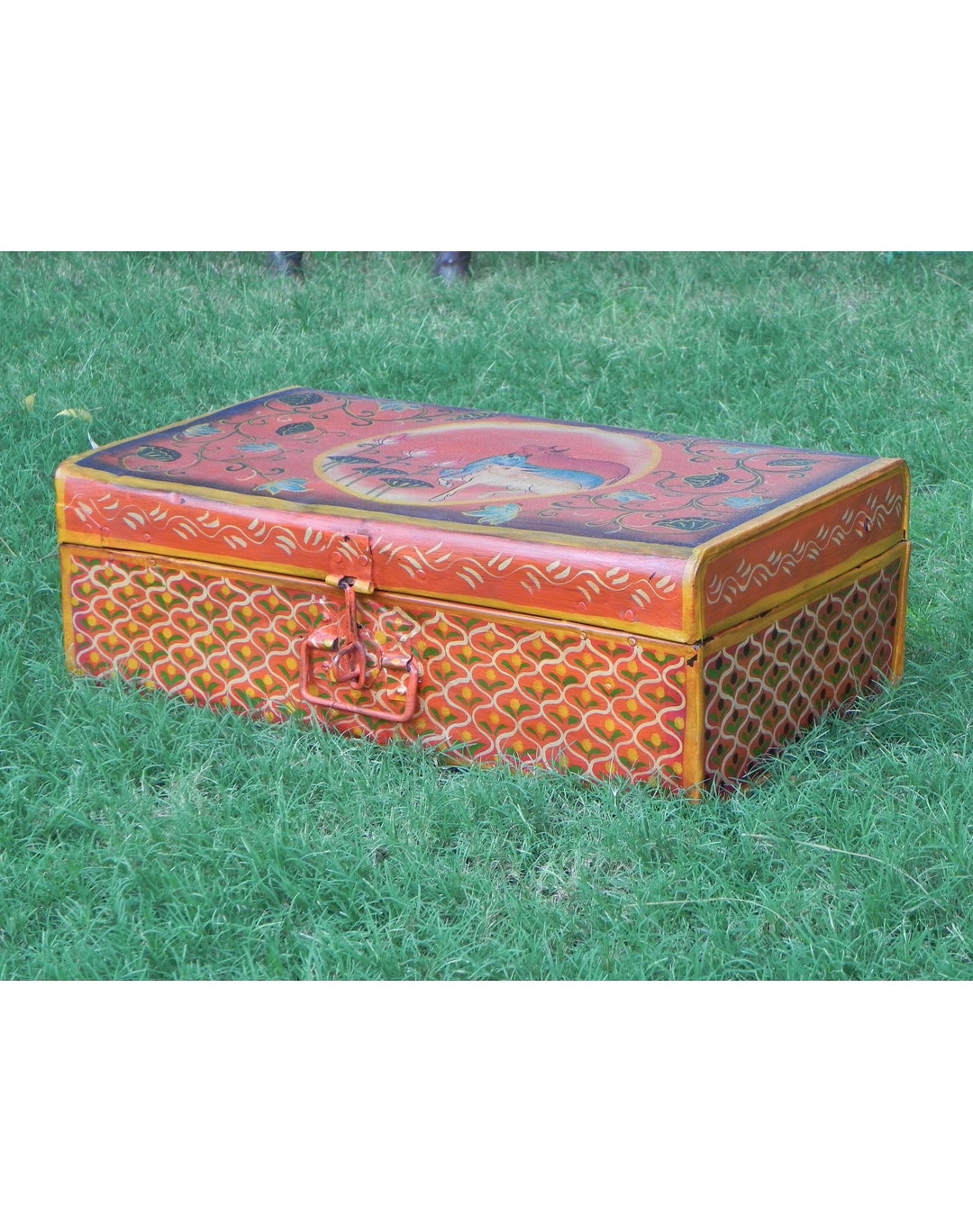 Vintage Trunk Box, Old Box, Indian Wedding Trunk/ Trunk Box From 1940s