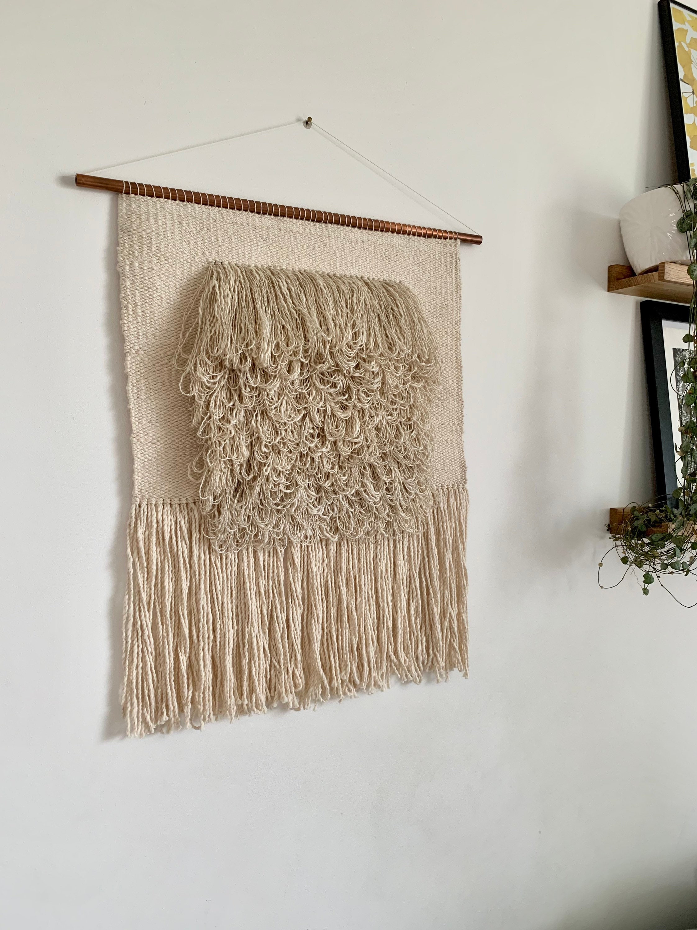 Large woven wall hanging weaving wall hanging modern Etsy