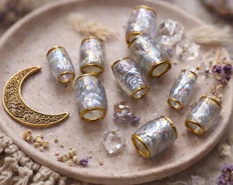 Perline per dreadlock Sun Catcher: gioielli per capelli da festival per trecce e dreadlock, set da 8