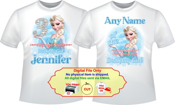 Download Tops Tees T Shirts Disney Frozen Elsa Mommy Of Birthday Girl Snowflake Svg Instant Download Custom Matching Birthday Party Shirt Iron On Transfer Printable Diy