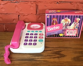 Vintage BARBIE Doll Pink Princess Phone Accessory FREE SHIP