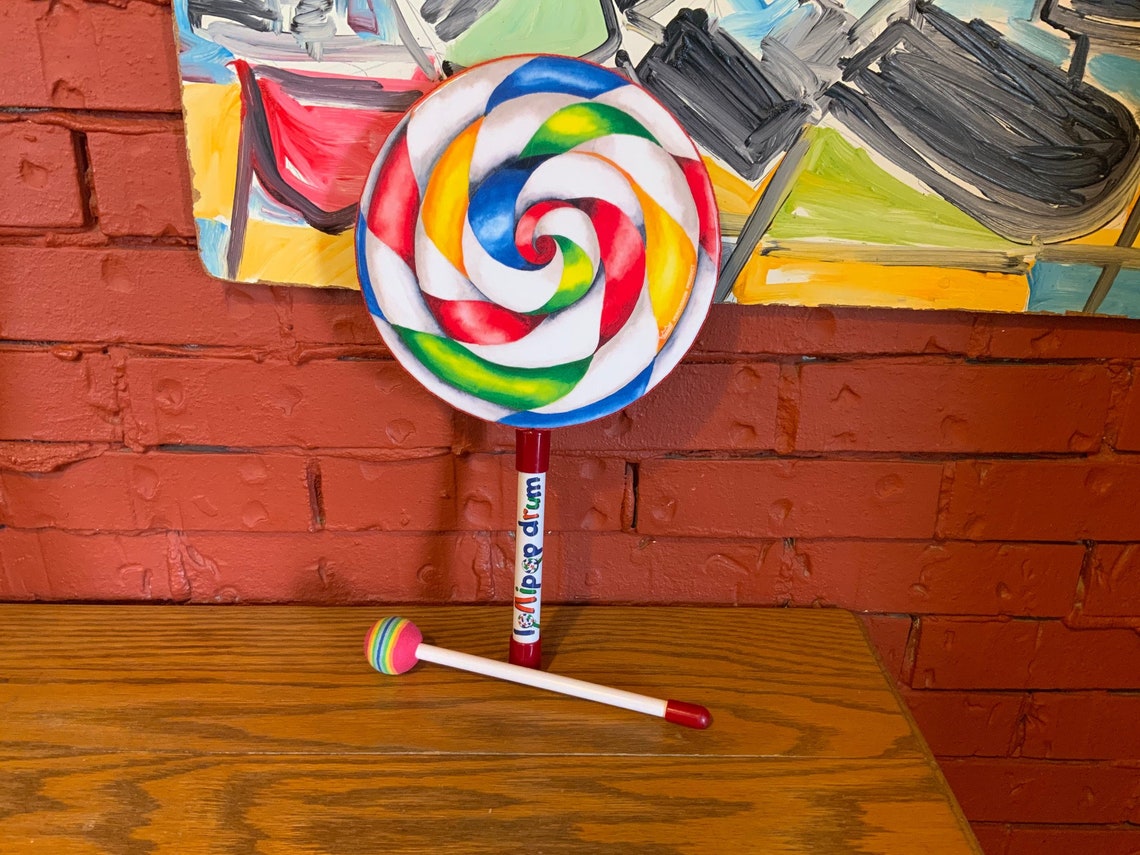 REMO Lollipop 8 Drum w/ Mallet Kids Kinder Music Etsy