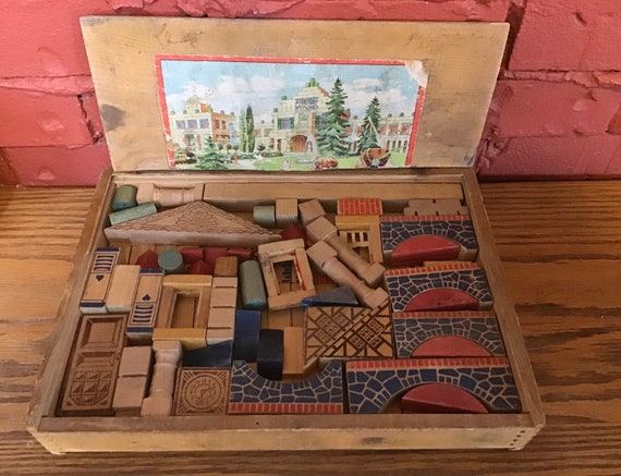 antique building blocks