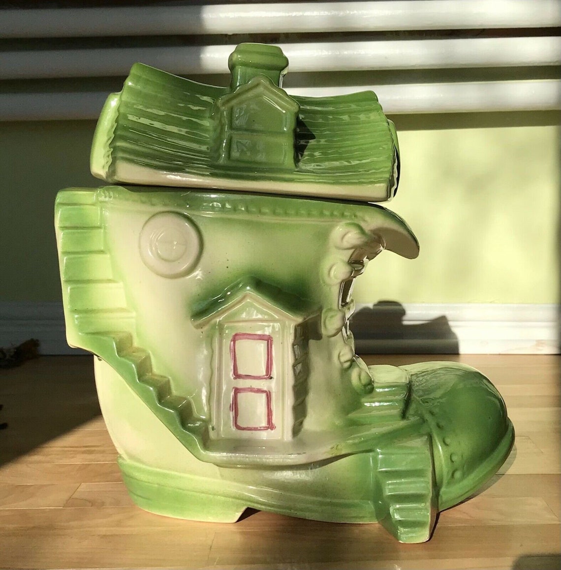 Vintage Old Mother Hubbard Shoe House Cookie Jar Maurice of Etsy