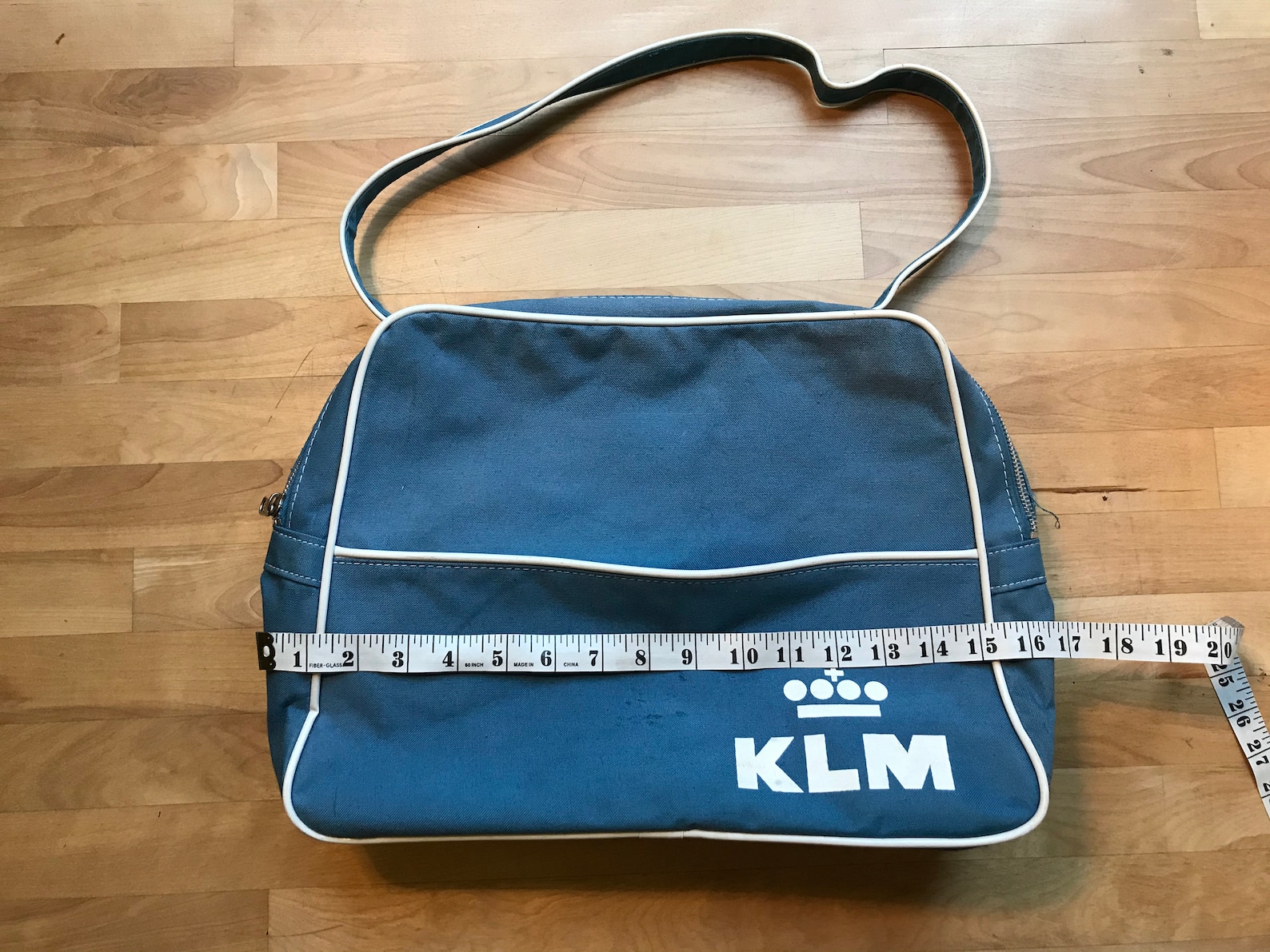 KLM Royal Dutch Airlines Blue Carry On Bag Etsy