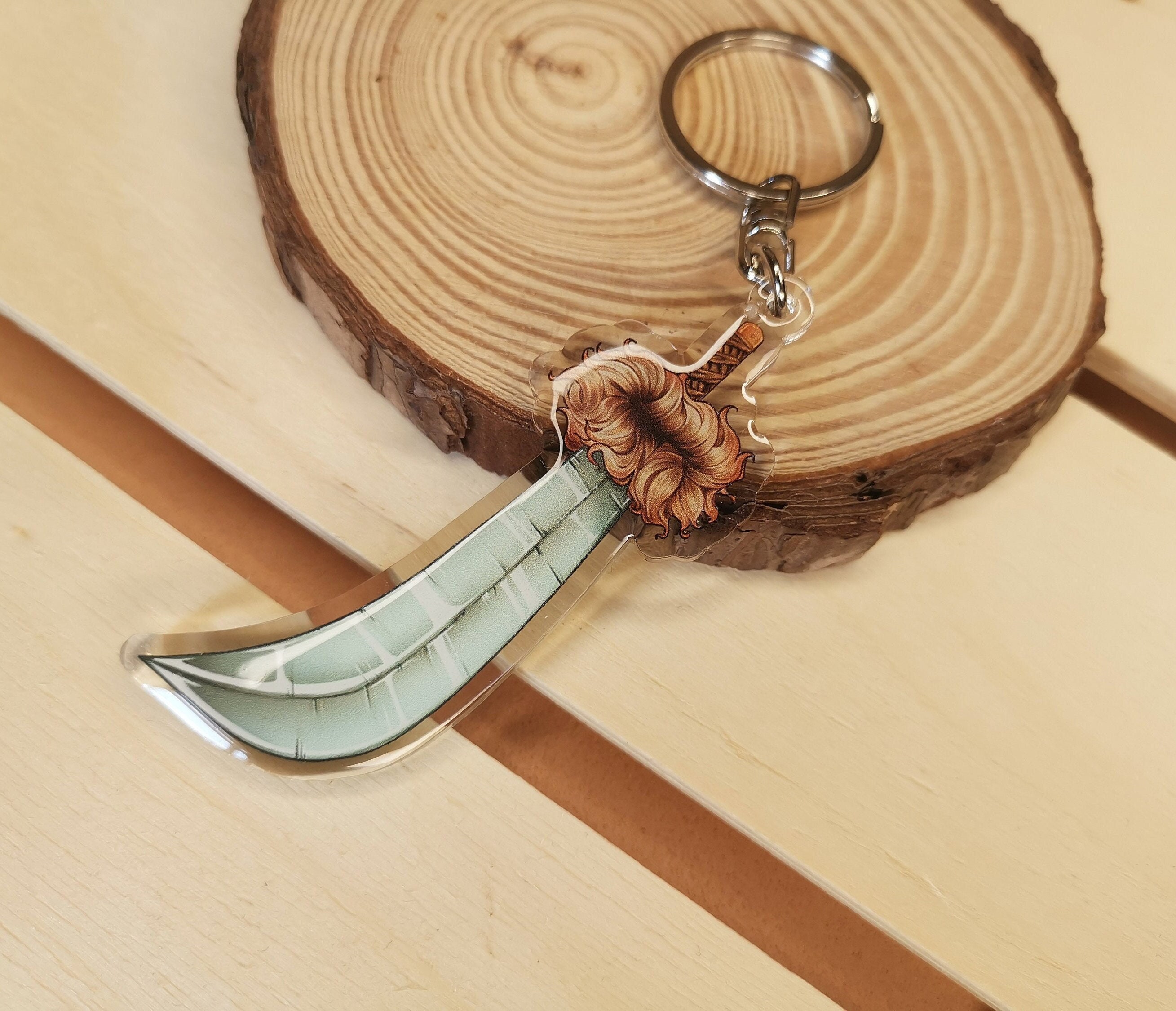 Double-sided Keychain. Tessaiga | Fang Sword - Etsy