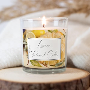 Lemon Pound Cake - Hand-Poured - Soy Wax Candle - 10oz