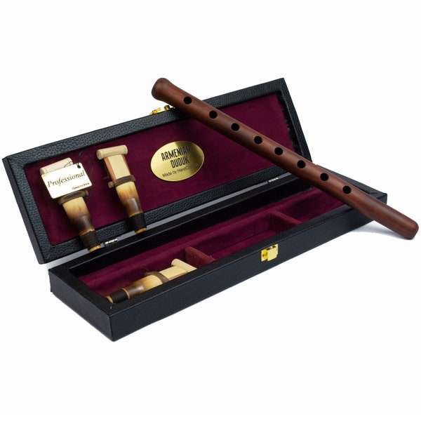 Professional Armenian DUDUK instrument Apricot Wood Armenian Duduk  - Gift wooden case with Playing Instruction