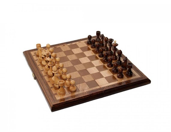 5 in 1 Open-top Game Chessboard Set Wooden Chess with Checkers