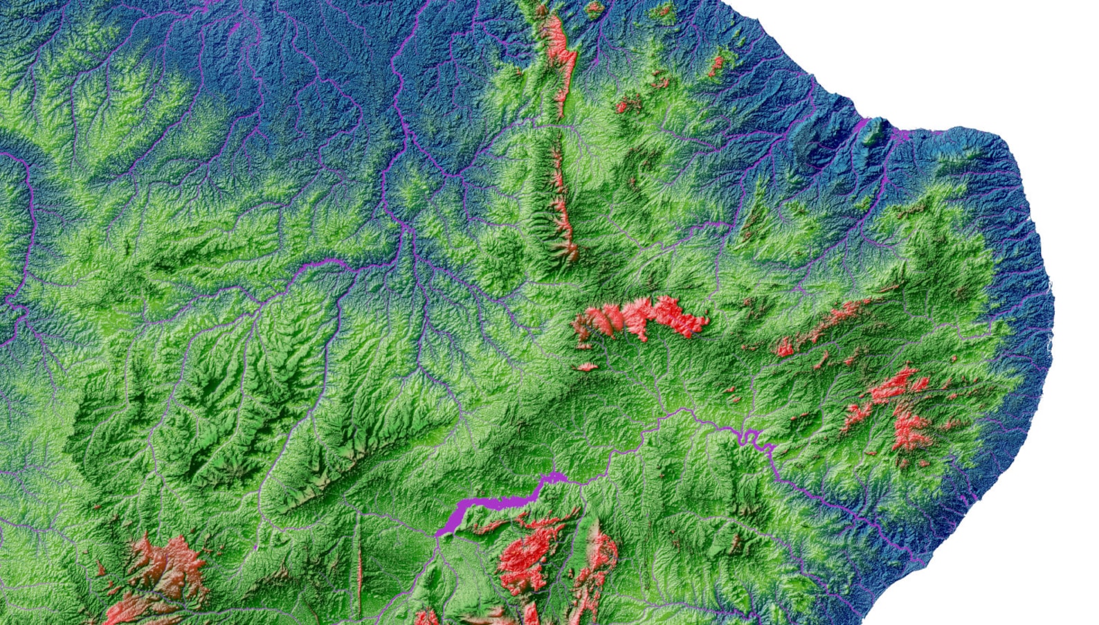 Elevation Map of Brazil high Resolution Digital Print Map - Etsy