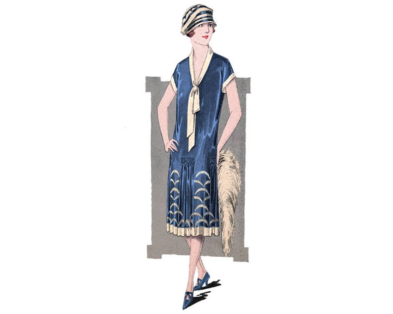 1920s Patterns – Vintage, Reproduction Sewing Patterns An elegant 1920s summer dress printable ready to use pattern $7.78 AT vintagedancer.com