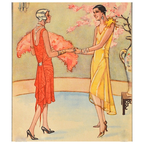 4 Ravishing 1920's Evening Dresses, Ready-made Printable Patterns - Etsy