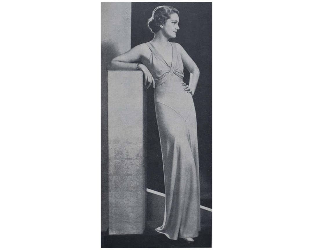 Shop vintage sewing patterns 1930s evening dress – Lady Marlowe
