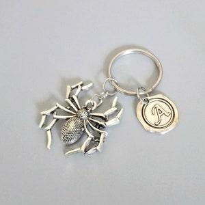 Spider Keyring, Tarantula Charm Personalized Keychain (K69)