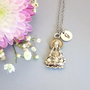Buddha necklace, Buddhist jewelry, Religious necklace, Buddha gifts for him, Mens necklace (R1)