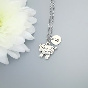 Sheep Personalized Necklace, Cute Sheep Jewelry, Daughter gift (A4)