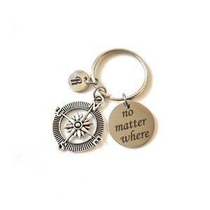 Egal wo Personalisierte Keychain, Bester Freund Geschenk