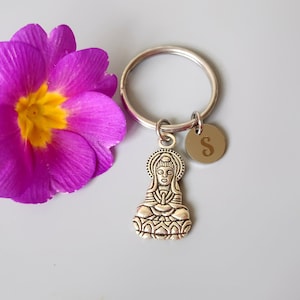 Quan yin goddess key ring, kwan yin religious jewelry (K23)