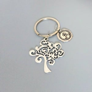 Large Personalized tree of life key ring, grandma gifts (K53)