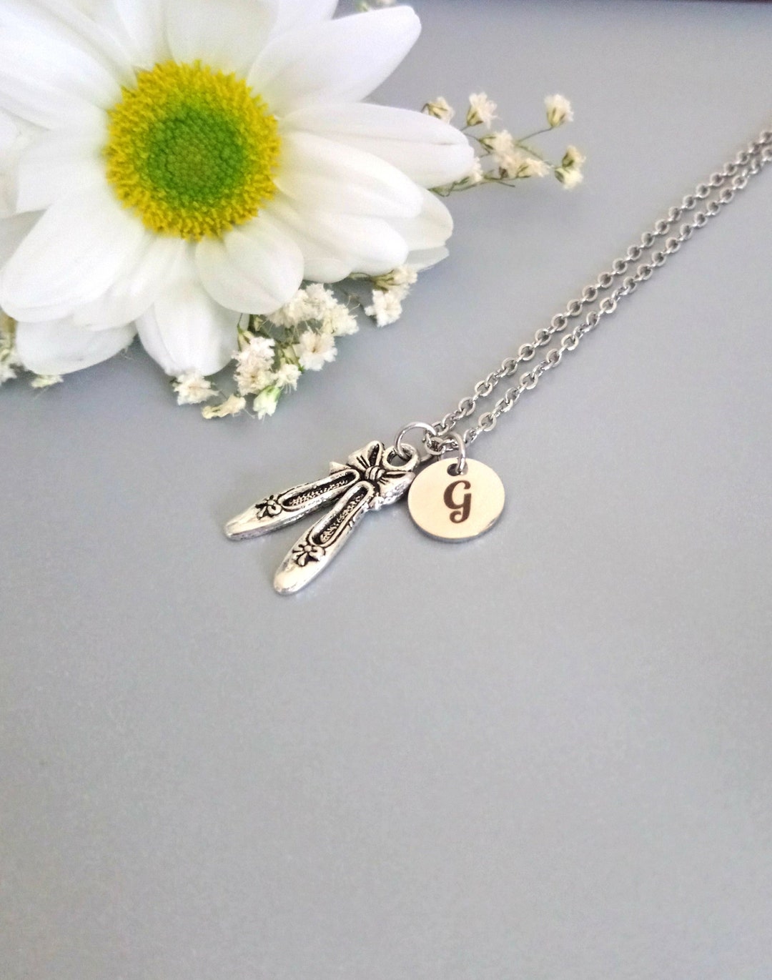 Ballet Shoe Necklace, Ballet Jewelry, Personalized Dance Gifts F8 Etsy
