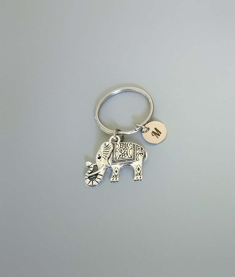 Lucky elephant cute keyring small coworker gift elephant Etsy