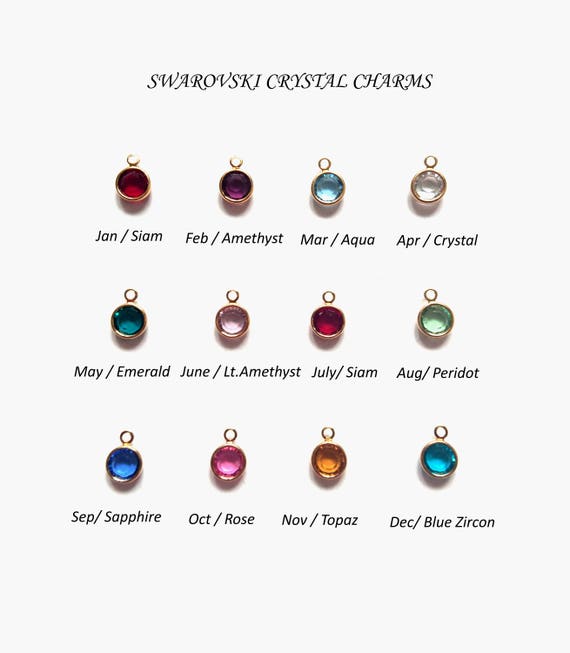GOLDEN Add On Swarovski Crystal Channel Charm Necklace Add On | Etsy