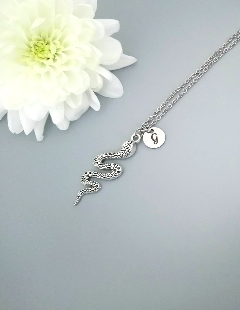 Best friend gift Gothic Necklace A12 Snake Personalized Necklace