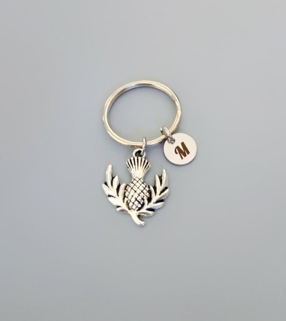 SCOTTISH THISTLE KEYRING ANNIVERSARY GIFT ? BIRTHDAY SCOTTISH THISTLE KEYRING ANNIVERSARY GIFT ? BIRTHDAY